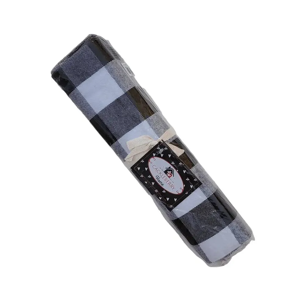 Cackleberry Home Buffalo Check Table Runner + 4 Napkins – NEW